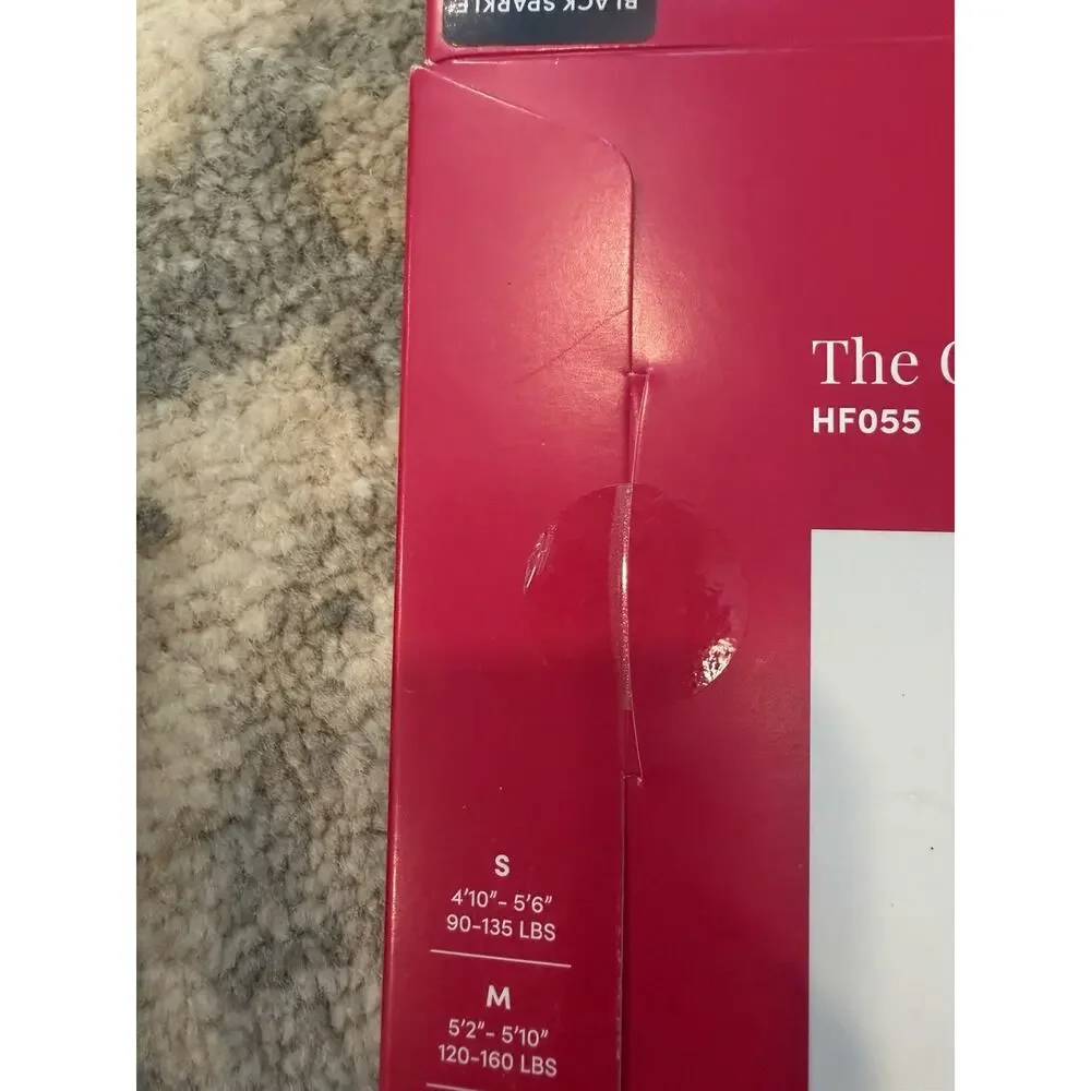Commando The Glitter Sheer Tights Black Sz S $48 NIB NWT